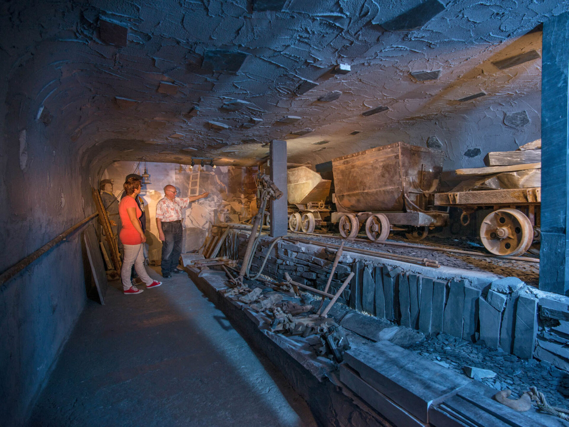 Schieferstollen im Schieferbergbau- und Heimatmuseum Holthausen